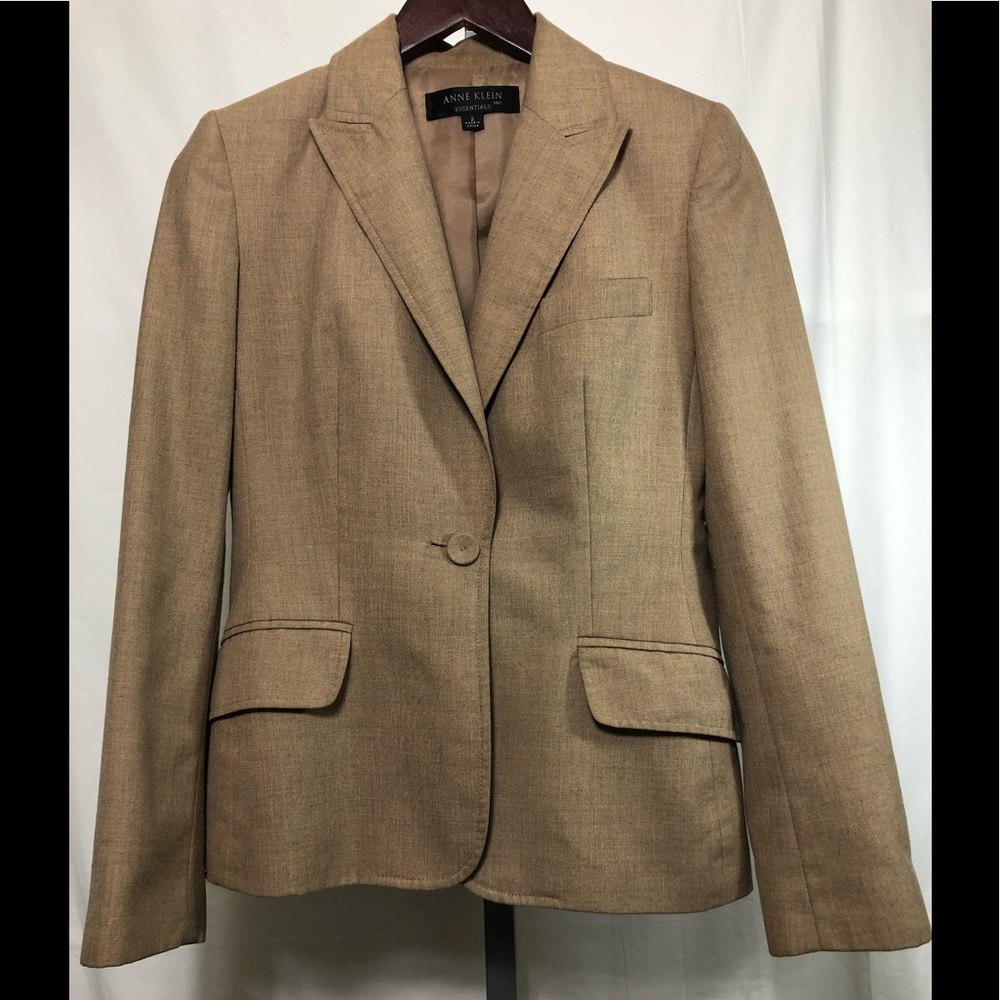 ANNE KLEIN  Button Front Linen Jacket  Size 2